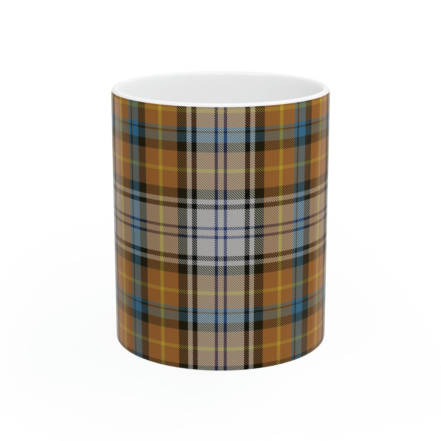 Gordon dress. The elegant and colourful tartan on this mug is taken from the Scottish Register of Tartans based in Scotland.