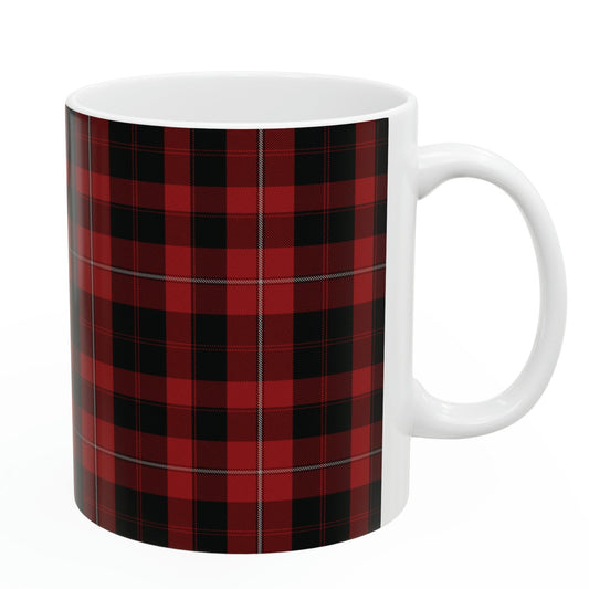 Cunningham clan. The elegant and colourful tartan on this mug is taken from the Scottish Register of Tartans based in Scotland.