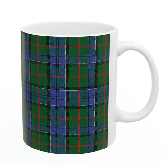 Colquhoun clan. The elegant and colourful tartan on this mug is taken from the Scottish Register of Tartans based in Scotland.