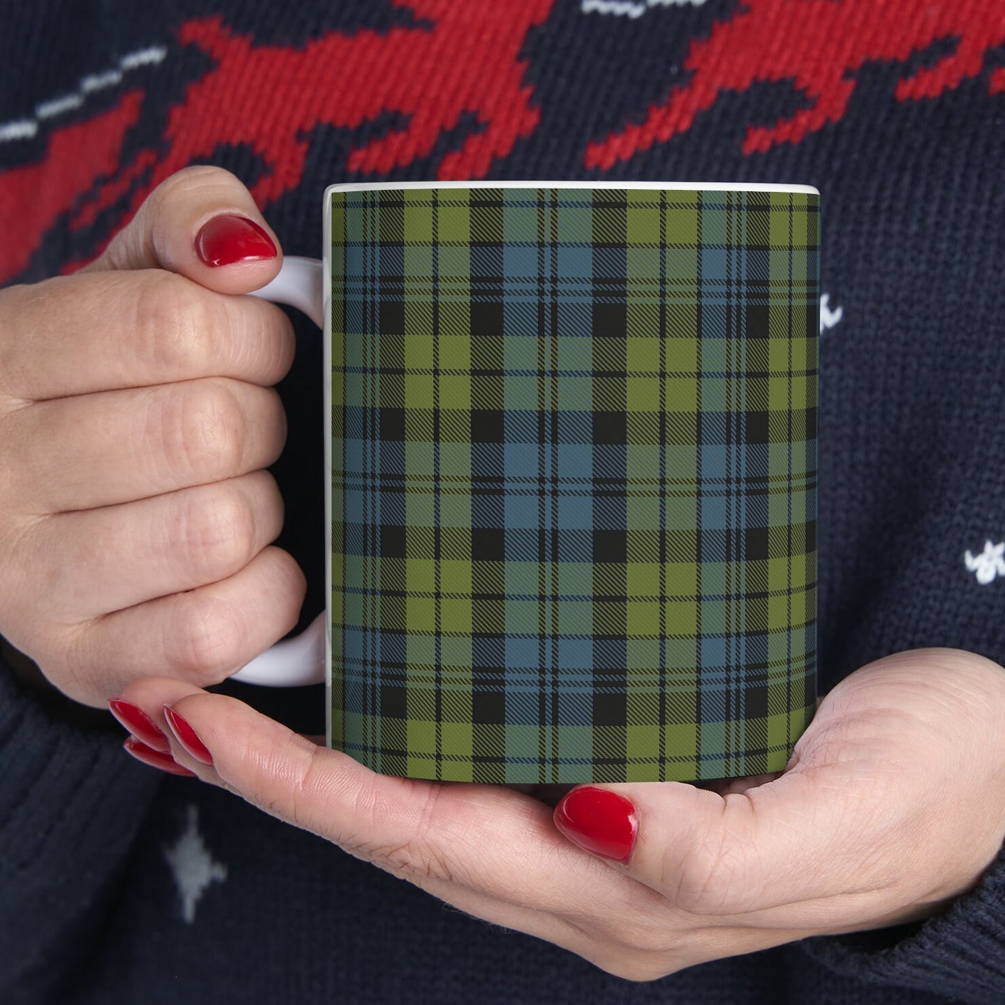 Campbell clan. The elegant and colourful tartan on this mug is taken from the Scottish Register of Tartans based in Scotland.