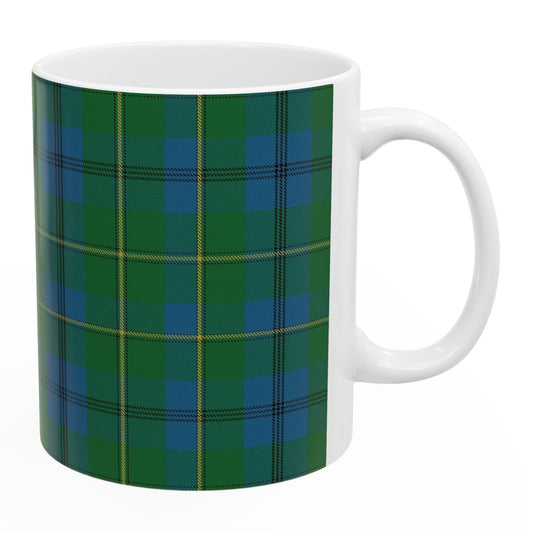 Johnstone clan. The elegant and colourful tartan on this mug is taken from the Scottish Register of Tartans based in Scotland.