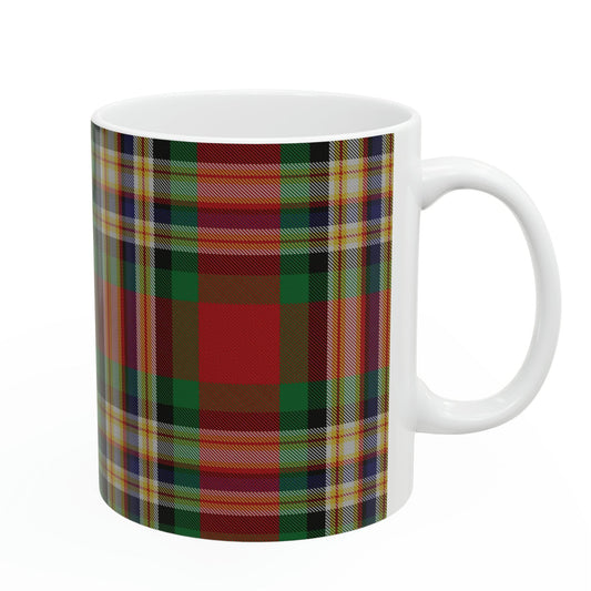 Macgill clan. The elegant and colourful tartan on this mug is taken from the Scottish Register of Tartans based in Scotland.