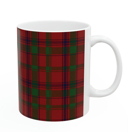 MacColl clan. The elegant and colourful tartan on this mug is taken from the Scottish Register of Tartans based in Scotland.