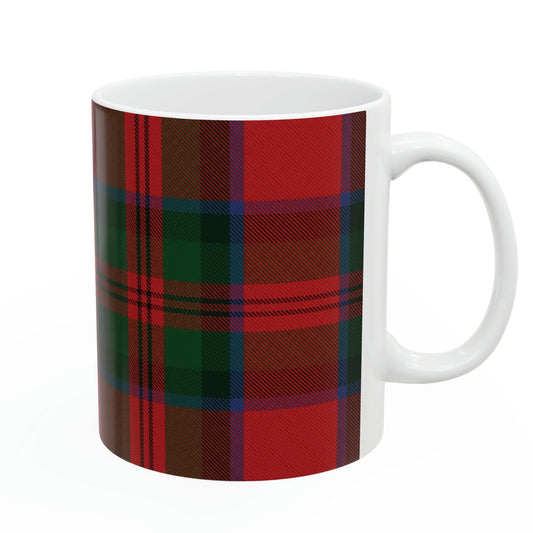 MacDuff clan. The elegant and colourful tartan on this mug is taken from the Scottish Register of Tartans based in Scotland.