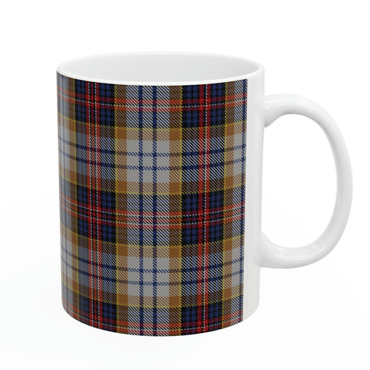 MacInnes ancient hunting. The elegant and colourful tartan on this mug is taken from the Scottish Register of Tartans based in Scotland.