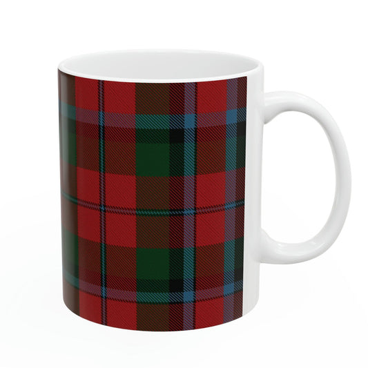 MacNaughton clan. The elegant and colourful tartan on this mug is taken from the Scottish Register of Tartans based in Scotland.