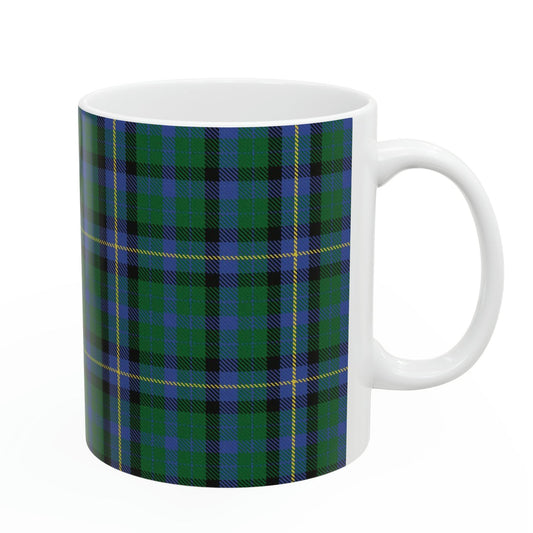 Mackay clan. The elegant and colourful tartan on this mug is taken from the Scottish Register of Tartans based in Scotland.