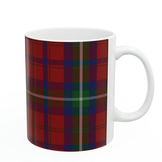 Ruthven clan. The elegant and colourful tartan on this mug is taken from the Scottish Register of Tartans based in Scotland.