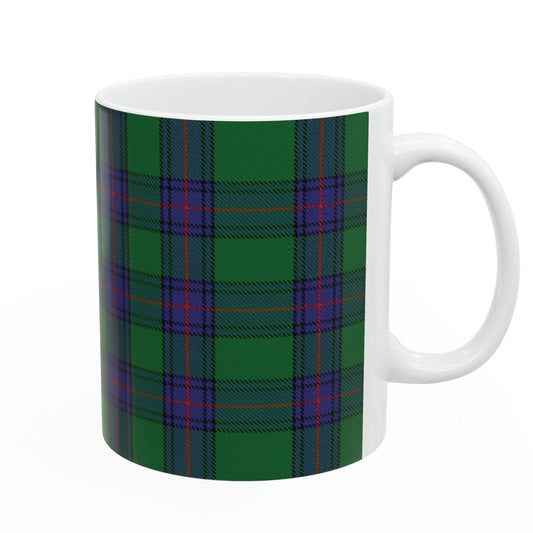 Shaw clan. The elegant and colourful tartan on this mug is taken from the Scottish Register of Tartans based in Scotland.