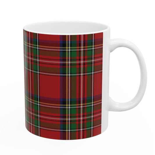 Stewart royal. The elegant and colourful tartan on this mug is taken from the Scottish Register of Tartans based in Scotland.