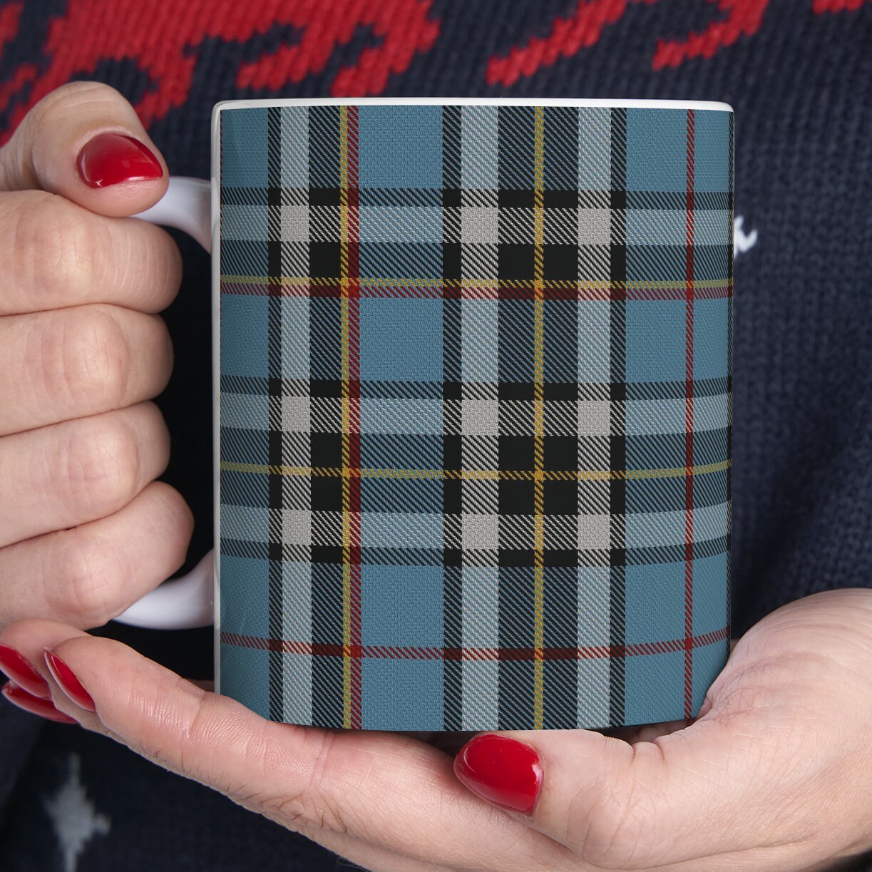 MacTavish dress. The elegant and colourful tartan on this mug is taken from the Scottish Register of Tartans based in Scotland.
