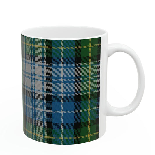 MacNeil dress. The elegant and colourful tartan on this mug is taken from the Scottish Register of Tartans based in Scotland.