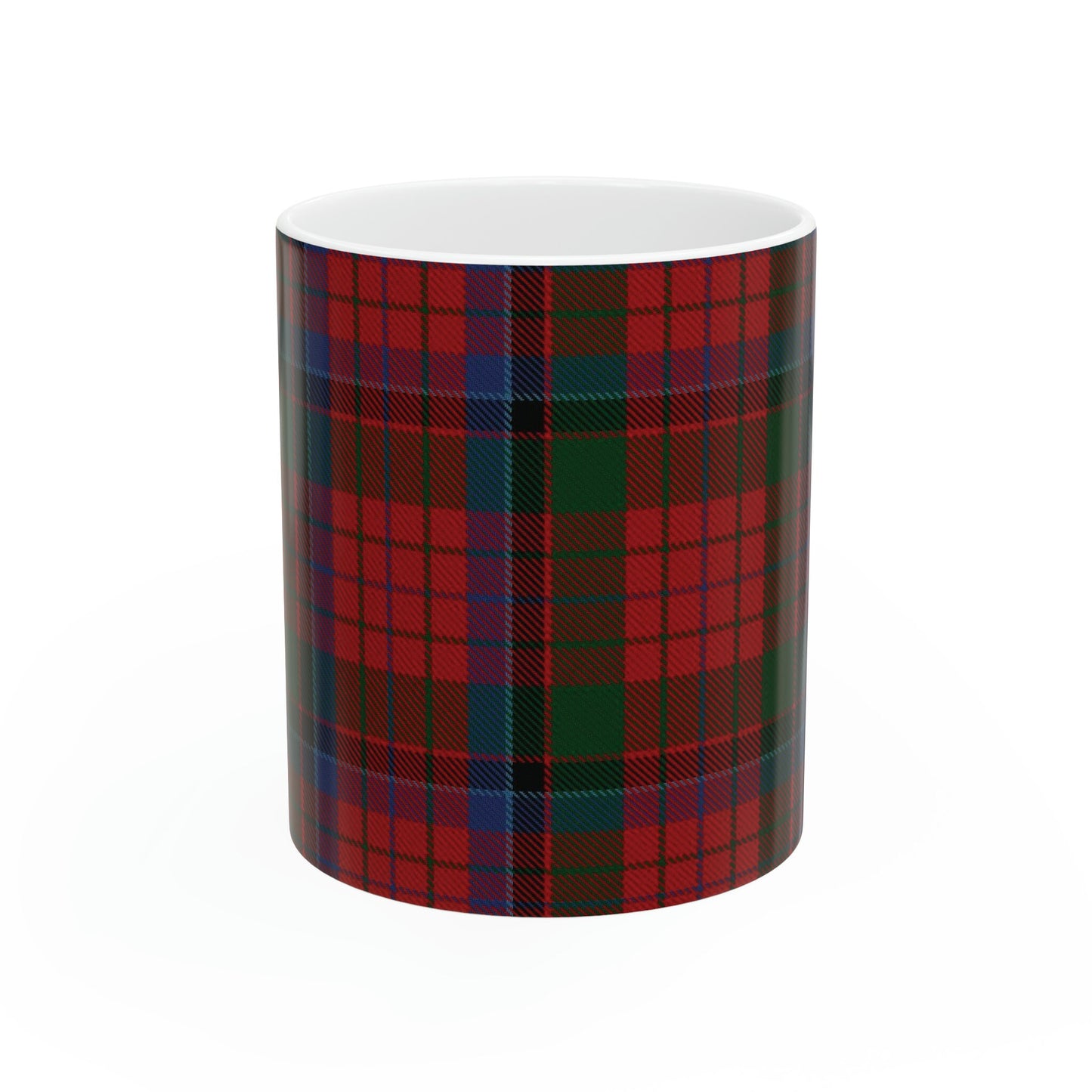 MacNicol clan tartan . The elegant and colourful tartan on this mug is taken from the Scottish Register of Tartans based in Scotland.