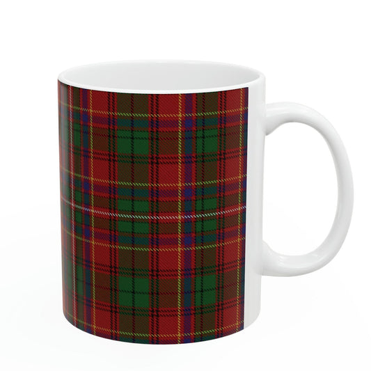 Innes clan tartan . The elegant and colourful tartan on this mug is taken from the Scottish Register of Tartans based in Scotland.