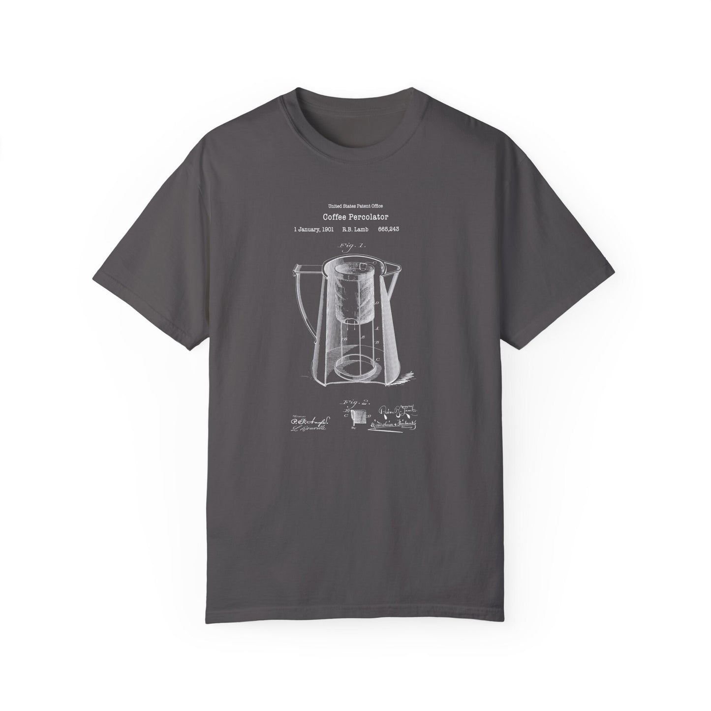 Old coffee percolator design from US Patent Office. A quality T shirt perfect for coffee , caffeine lovers,