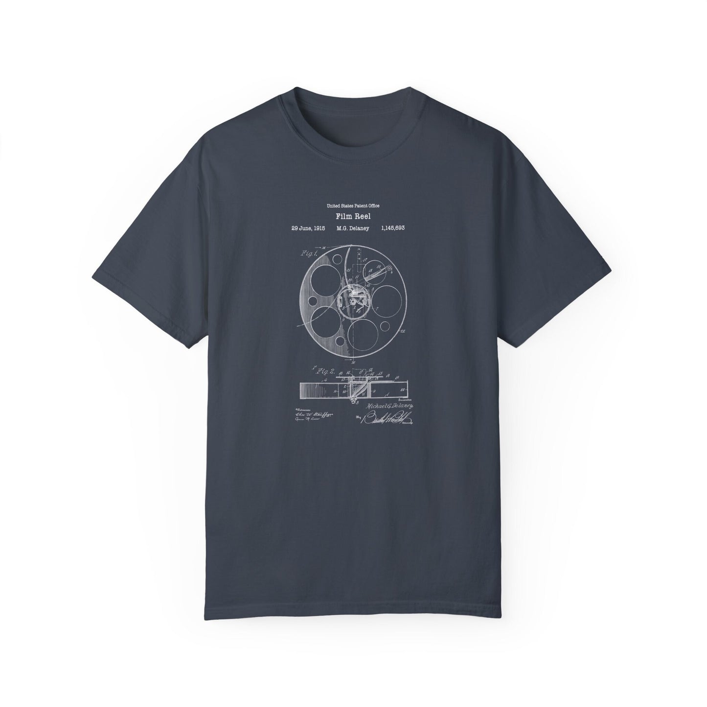 a gray t - shirt with a drawing of a wheel