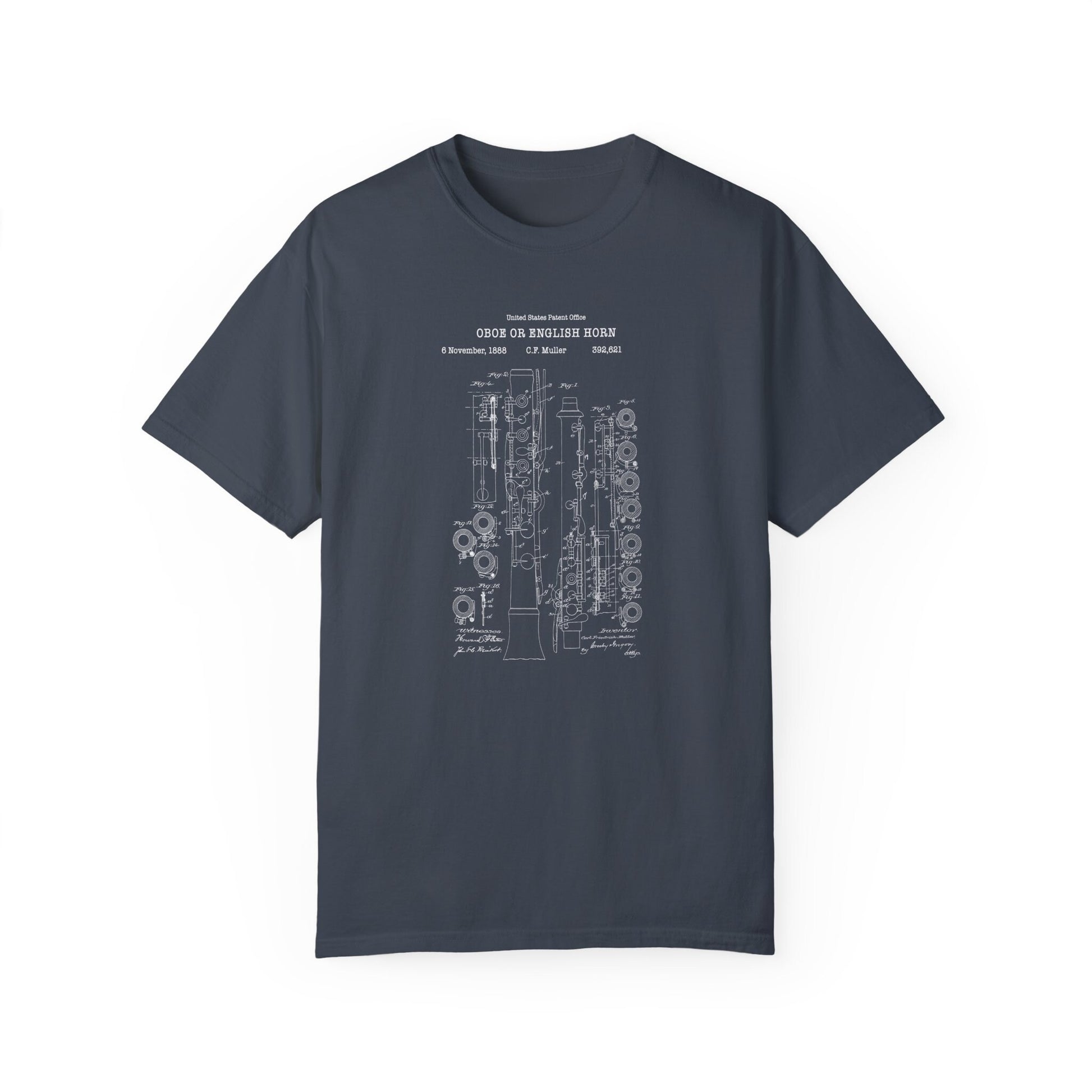 a t - shirt with a blueprint of a train