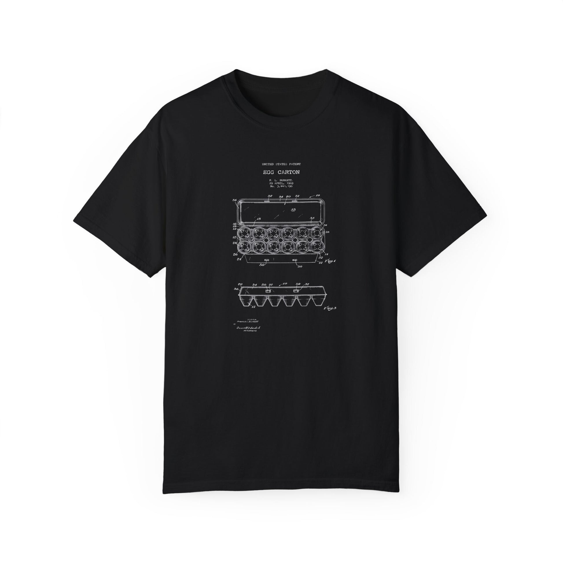 a black t - shirt with a drawing of a train engine