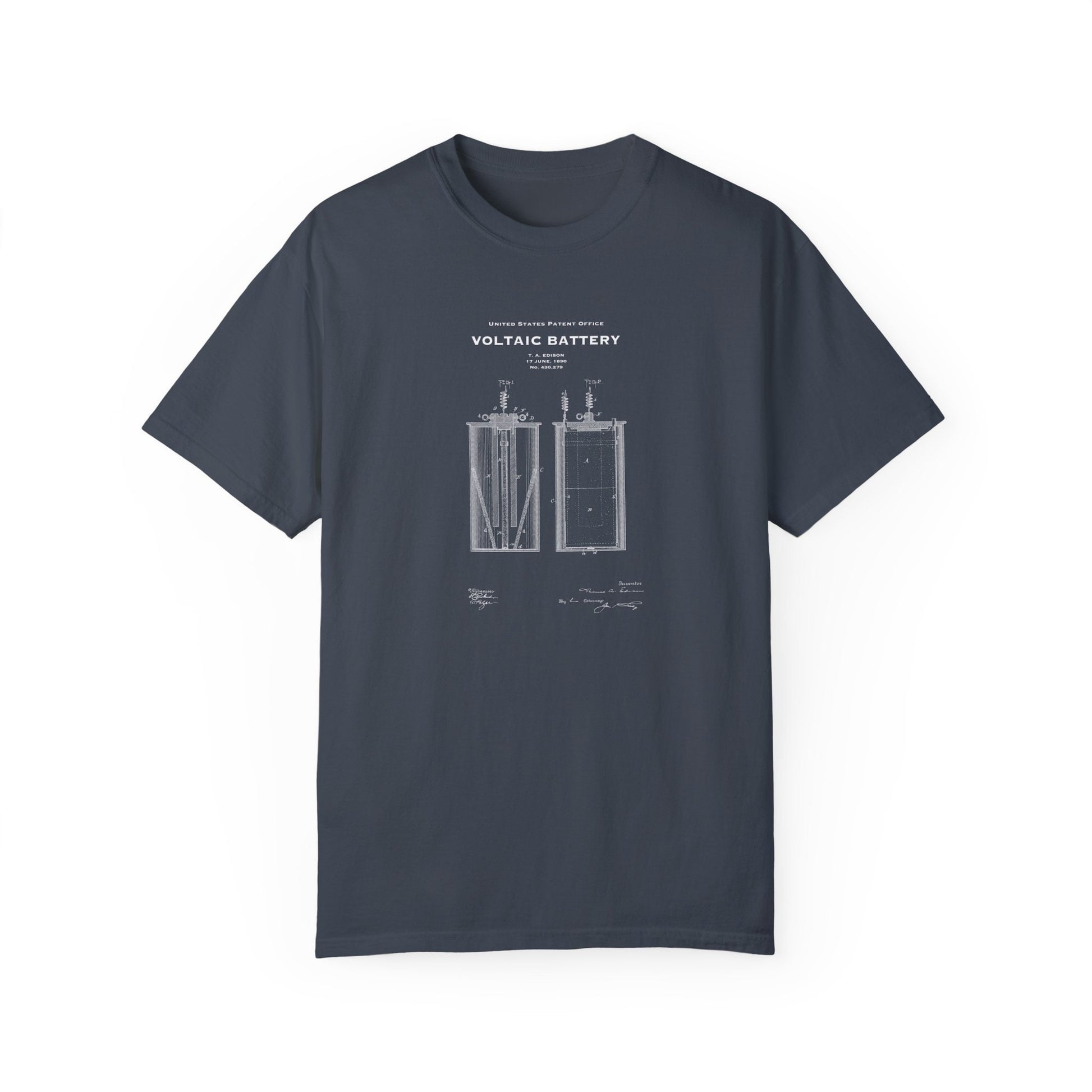 a gray t - shirt with a drawing of a door