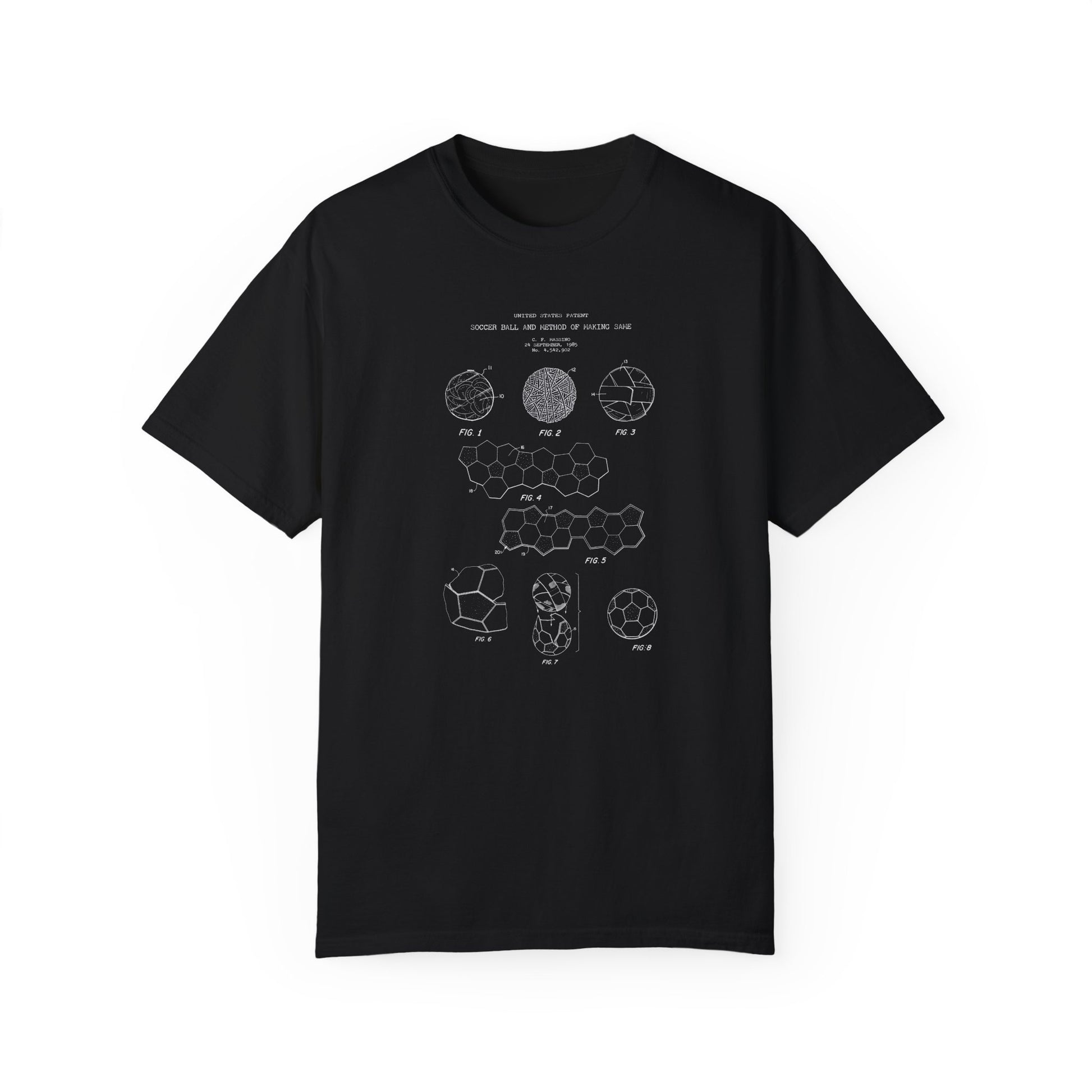 a black t - shirt with a diagram of the planets